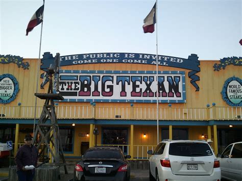 Restaurant big texan - The Big Texan compound now includes a motel designed to look like an Old West main street, an RV park, an outdoor concert venue called Starlight Ranch, a brewery, and a fleet of limos to bring customers to the restaurant. It is this entrepreneurial ingenuity that keeps The Big Texan successful and ahead of its competitors.
